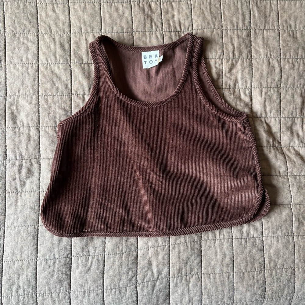 Beaton Linen Scallop Vest | US XS